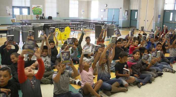 Rotarians deliver dictionaries to Soledad third graders