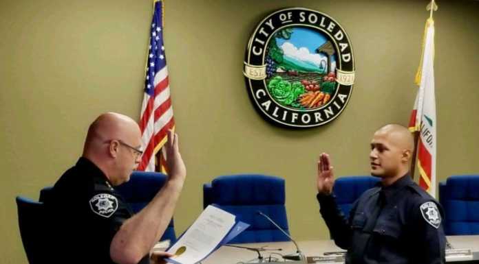 New officer swears in