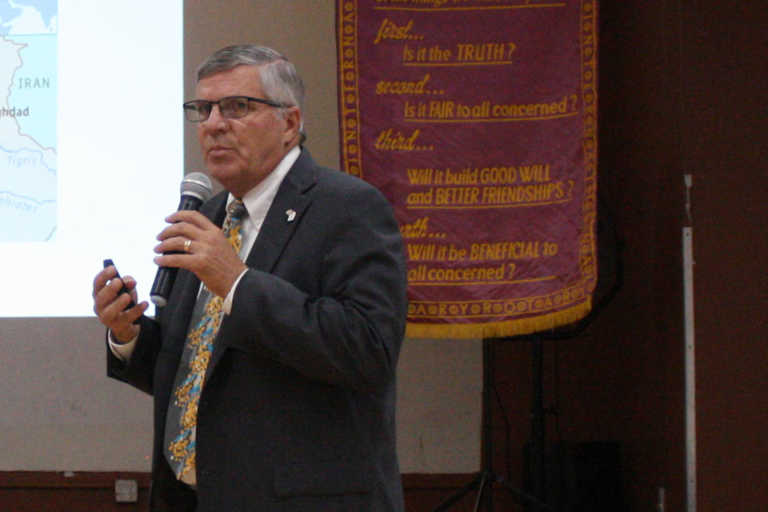 District gov visits area Rotary Clubs