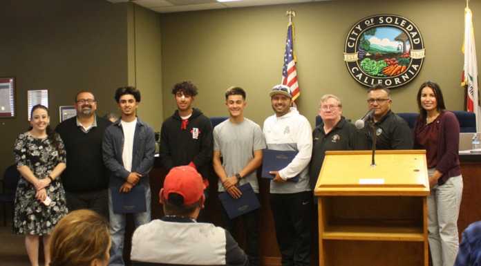 Council recognizes Soledad baseball champs