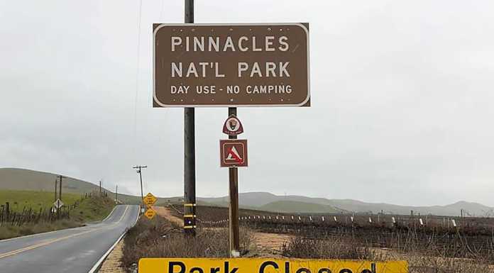 Pinnacles closed as shutdown continues