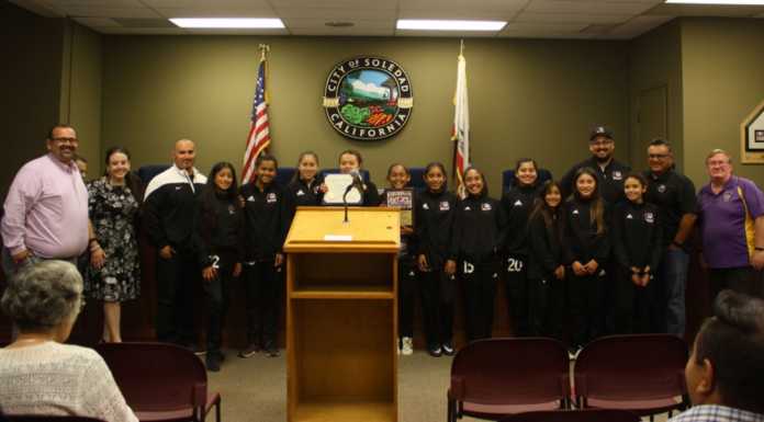 First traveling soccer team in South County recognized