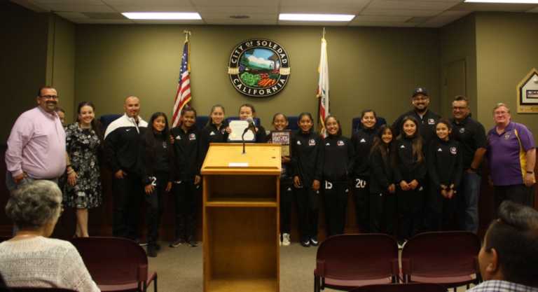 First traveling soccer team in South County recognized