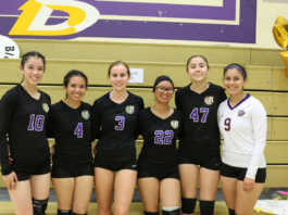 Senior volleyball players honored