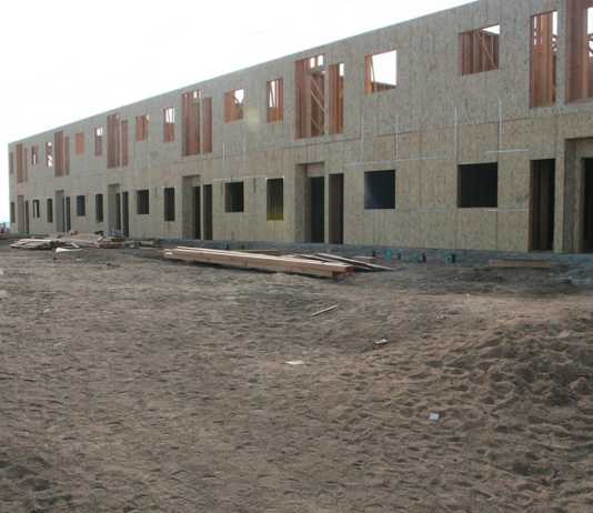 Construction underway on new housing