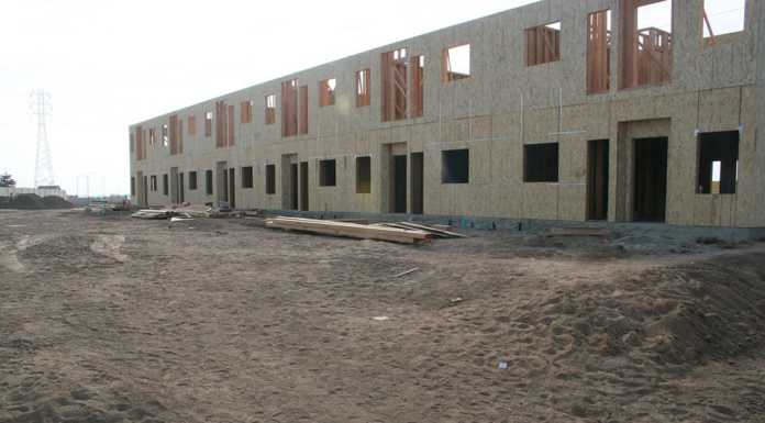 Construction underway on new housing