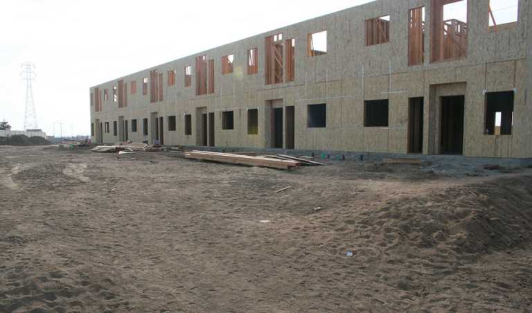 Construction underway on new housing