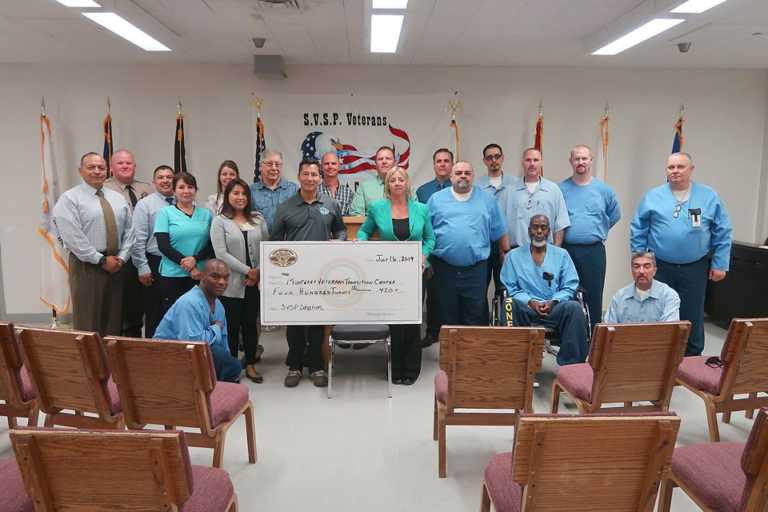 Salinas Valley State Prison inmates donate to veterans group