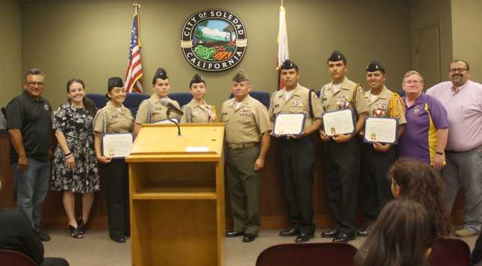 City recognizes achievements of Soledad High’s NJROTC