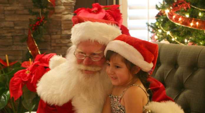 Santa Claus visits Eden Valley Care Center