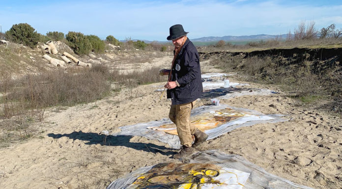 Artist duo creates field of exploration along Salinas River
