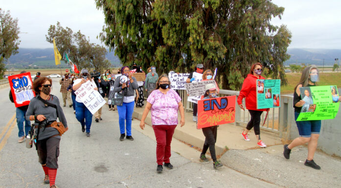 Protesters rally for reform at Salinas Valley State Prison