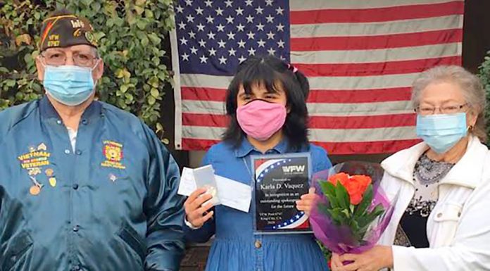 Soledad student wins local Voice of Democracy contest — again